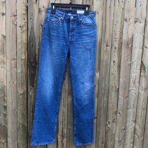 Rag and bone Alex high rise straight jeans